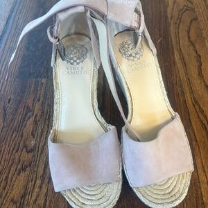 Vince Camuto Leera Espadrille wedge- Rose, Size 8